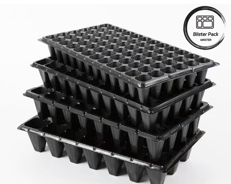 72-Hole Seedling Raising Plastic Seedling Trays Eco Friendly Indoor Plant Cultivation Tray