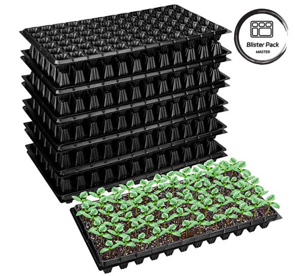 72-Hole Seedling Raising Plastic Seedling Trays Eco Friendly Indoor Plant Cultivation Tray