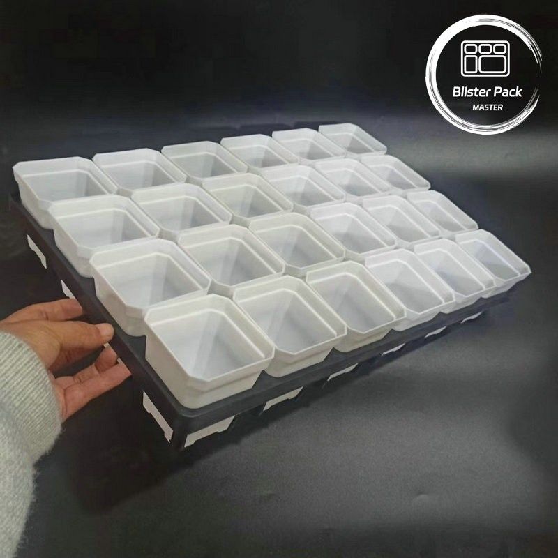 Durable Plastic Planter Tray 24 Hole Succulent Nursery Pot Cultivation Tray for Garden