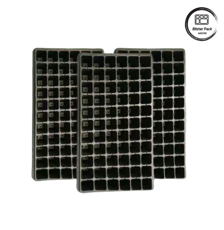Durable Plastic Seedling Trays, 32 to 200 Cells, Ideal for Germinating Vegetables and Flowe