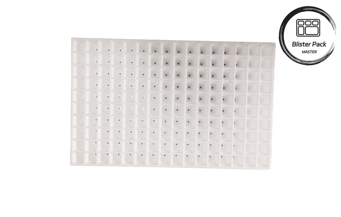 160-Hole Floating Foam Seed Tray For Hydroponic Vegetable And Fruit Seedlings Laboratory Use