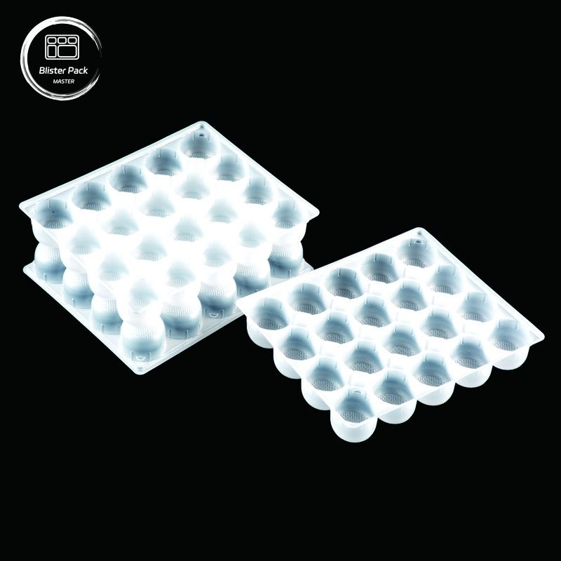 PP Food Freezer Tray with Dividers, Plastic Packaging for Mochi, Ice Cream, Rice Balls, Soup, Dumplings, and Snacks
