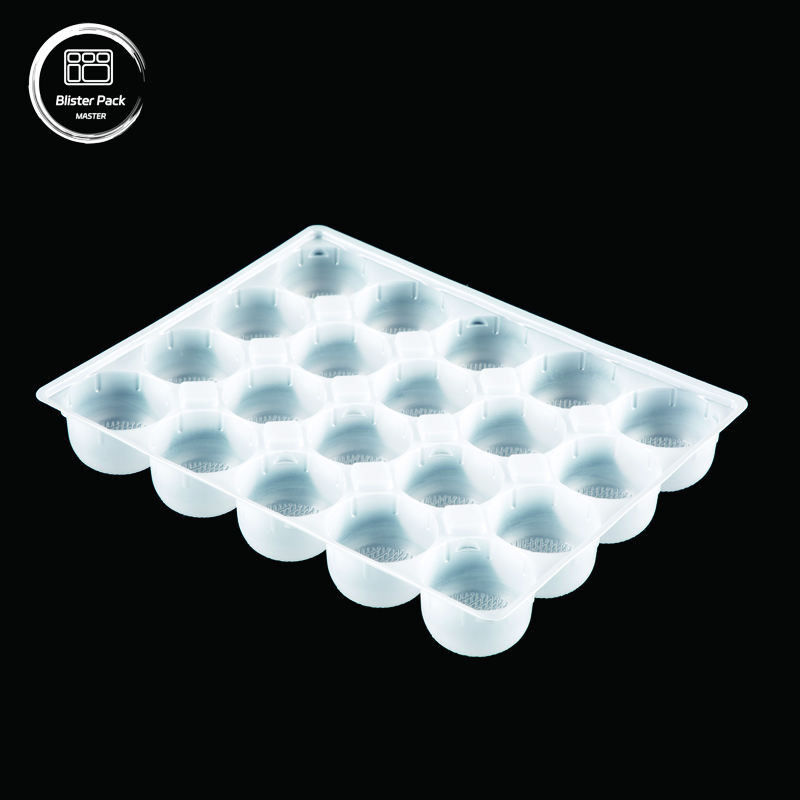 PP Food Freezer Tray with Dividers, Plastic Packaging for Mochi, Ice Cream, Rice Balls, Soup, Dumplings, and Snacks