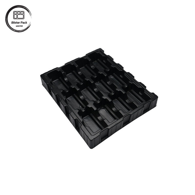 Custom Black PS Anti-Static Electronics Tray, ESD Blister Packaging for PCB and Electronic Components