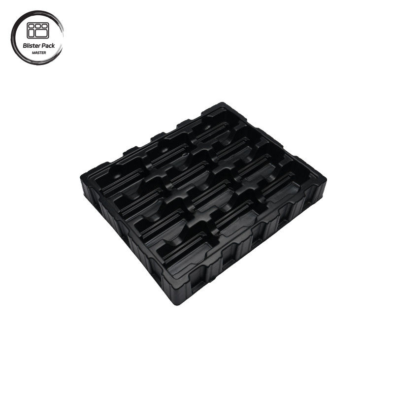 Custom Black PS Anti-Static Electronics Tray, ESD Blister Packaging for PCB and Electronic Components
