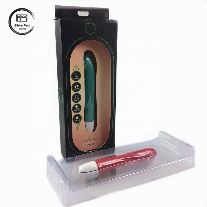 Clear Disposable Vibrator Adult Product Packaging, Plastic Insert Tray For Adult Products