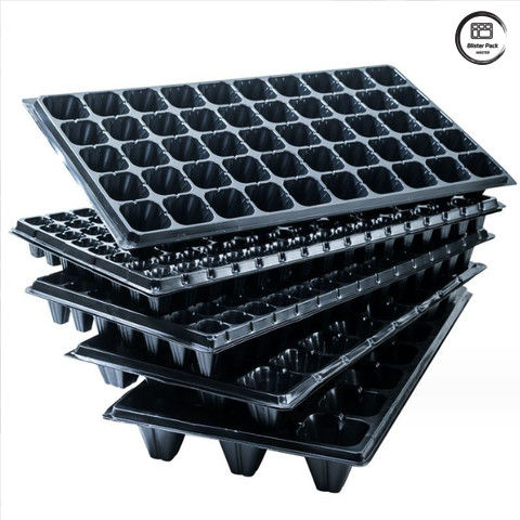 Thickened Plastic Nursery Seedling Tray, 21/32/50/72 Cell Germination Starter Tray for Seedlings