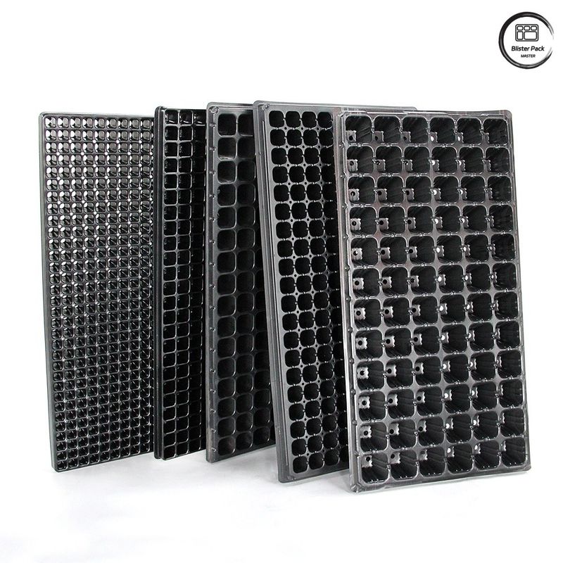 Durable Plug Seed Trays for Plant Propagation, 28/32/50/72/105/128/200/288 Cell Nursery Seedling Trays