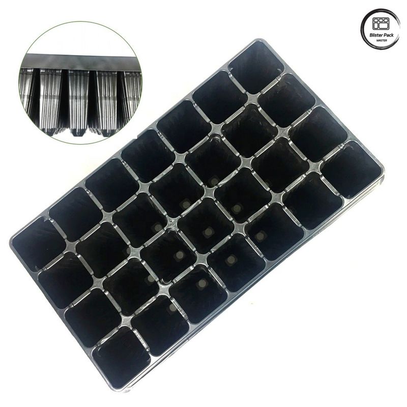 Durable Plug Seed Trays for Plant Propagation, 28/32/50/72/105/128/200/288 Cell Nursery Seedling Trays