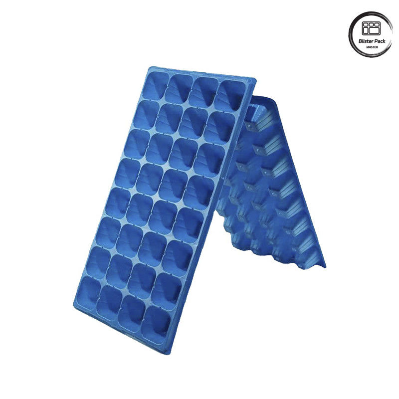 32/50/72/105/128/200 Cell PET Seedling Tray for Plant Germination, Vegetable Garden Seed Trays