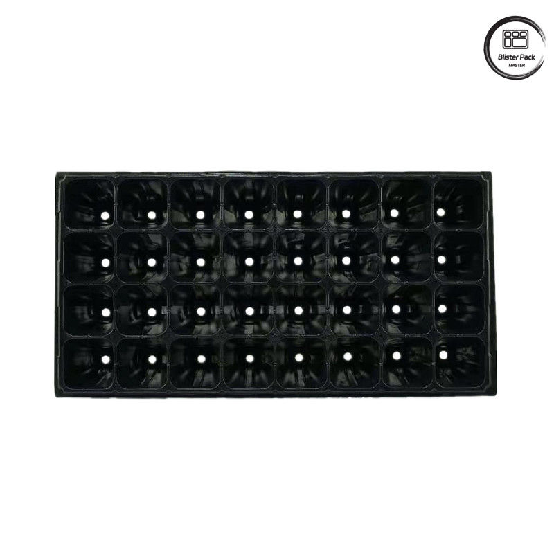 32/50/72/105/128/200 Cell PET Seedling Tray for Plant Germination, Vegetable Garden Seed Trays