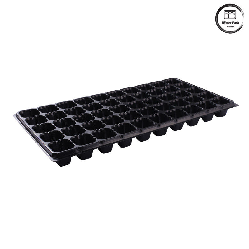 50-Cell Plug Seed Trays for Plant Propagation, Durable Plastic Nursery Seedling Starter Trays
