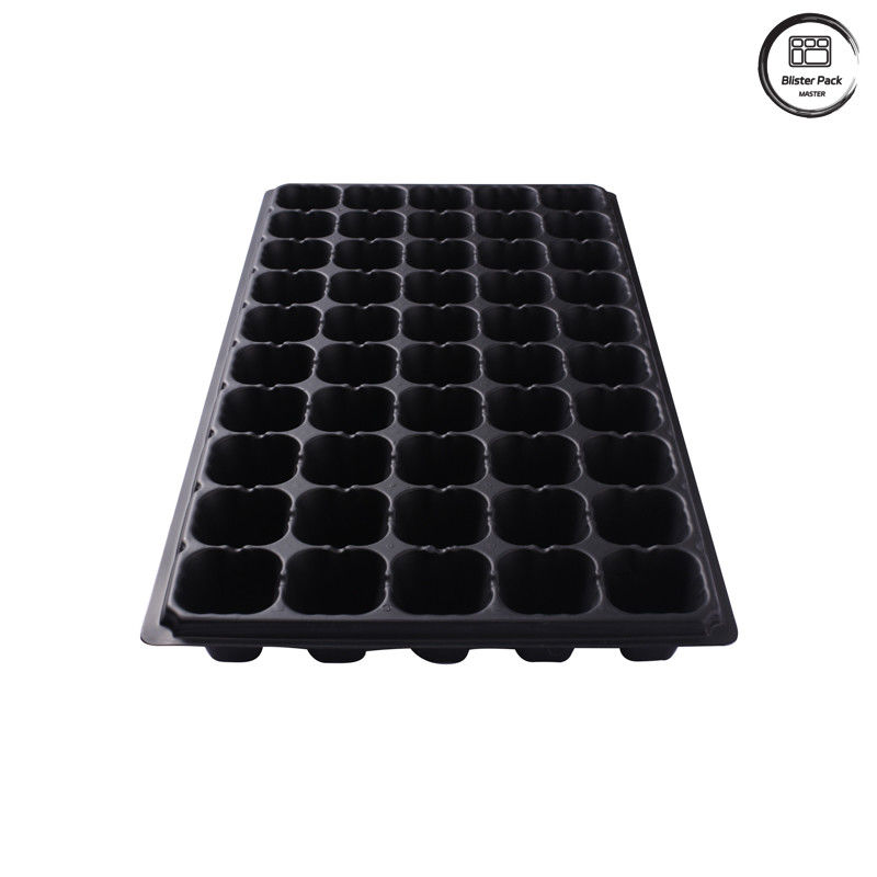 50-Cell Plug Seed Trays for Plant Propagation, Durable Plastic Nursery Seedling Starter Trays