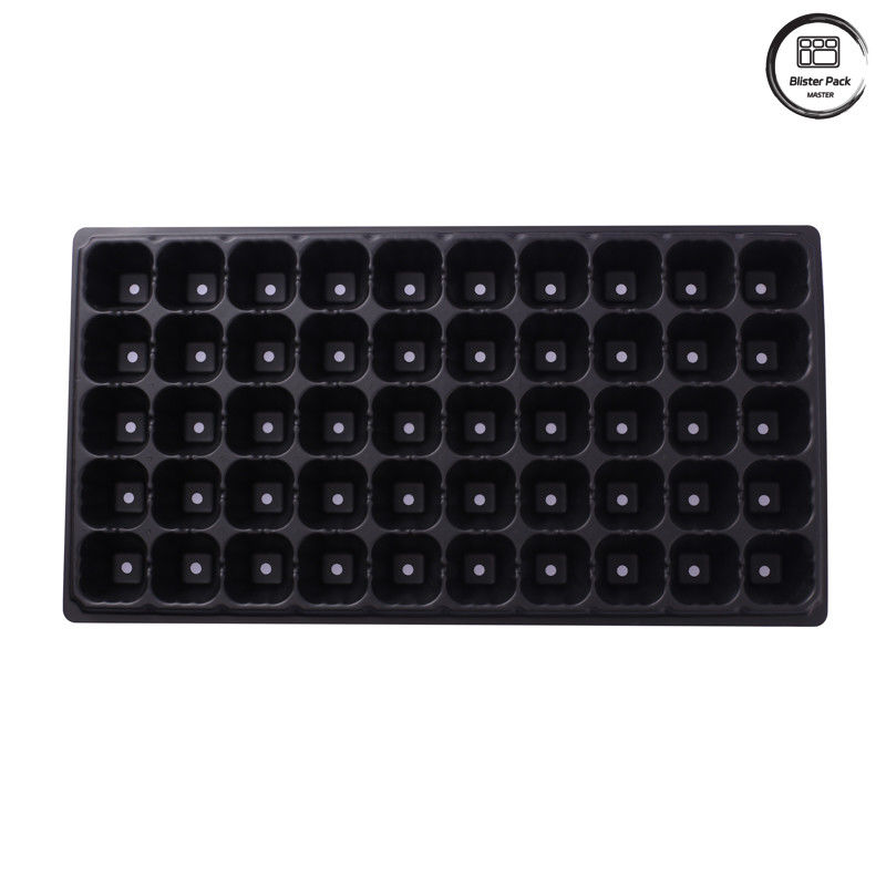 50-Cell Plug Seed Trays for Plant Propagation, Durable Plastic Nursery Seedling Starter Trays