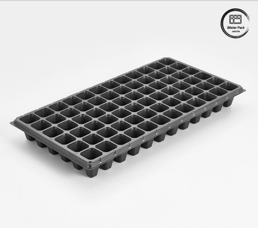 72-Cell PS Nursery Seed Starter Tray, Durable Propagation Tray for Seedlings and Germination