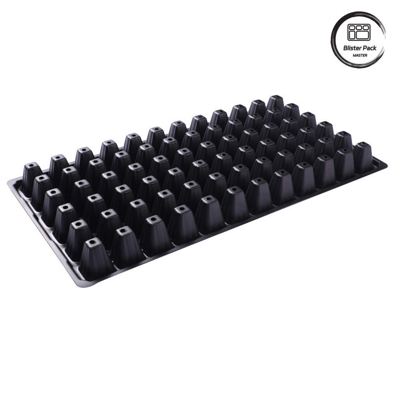 PS Plastic Propagation Seedling Trays 15/21/50/72/98/105/128/200 Cells for Garden Planting