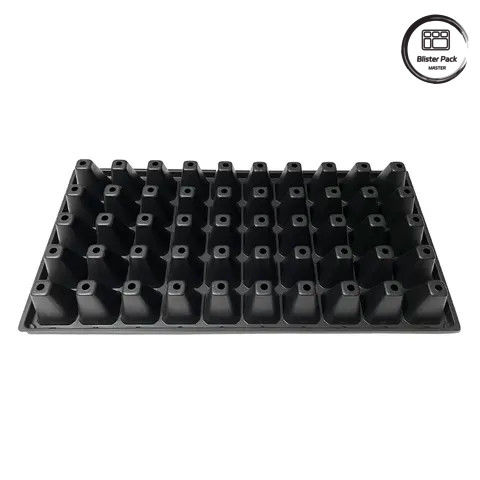 50 Seedlings Black/Custom Color Cell Seeding Trays Sturdy Design for Agriculture