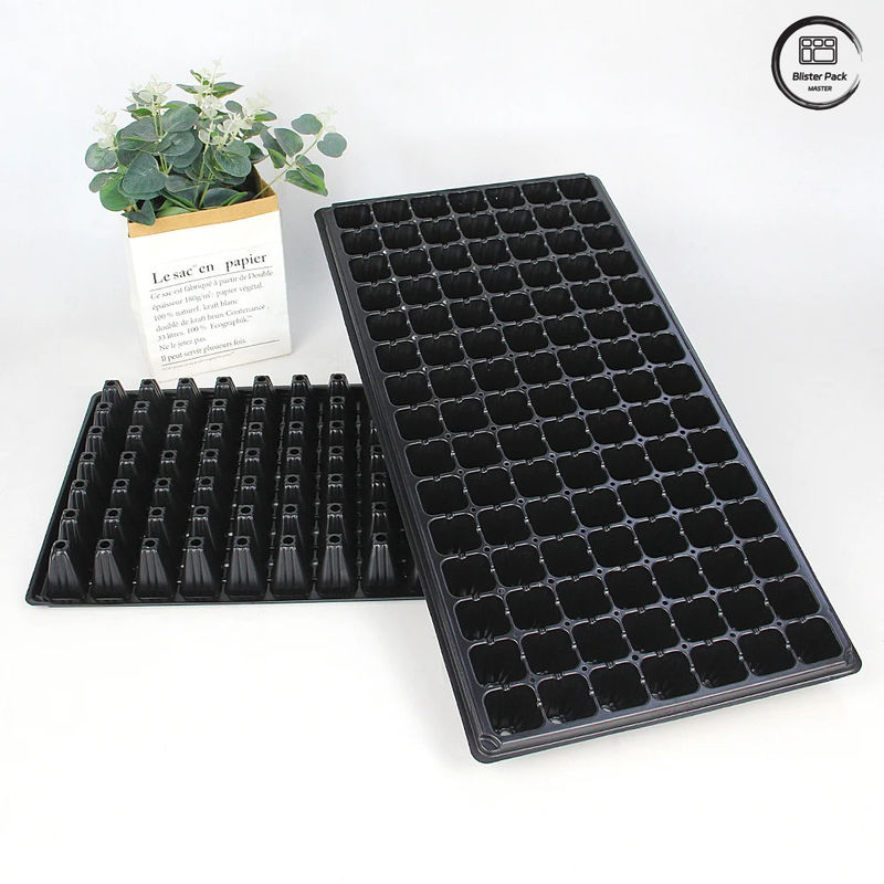 50 Seedlings Black/Custom Color Cell Seeding Trays Sturdy Design for Agriculture